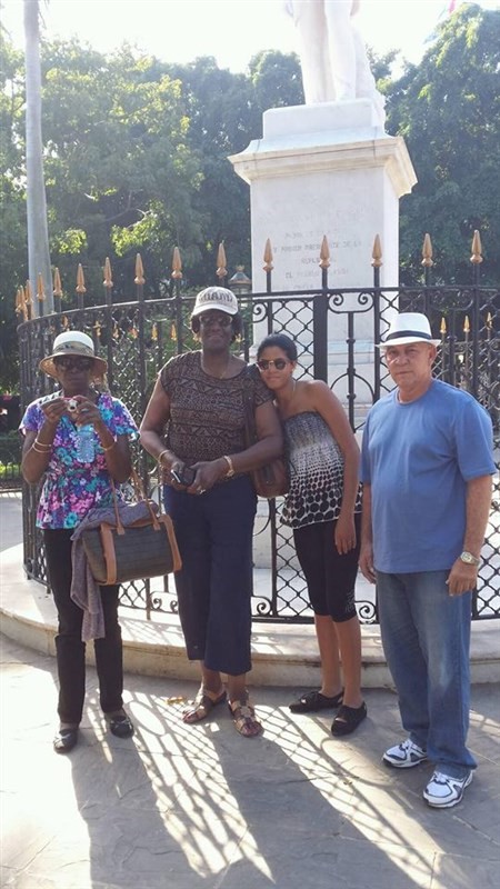 With sister, Diana & Luis